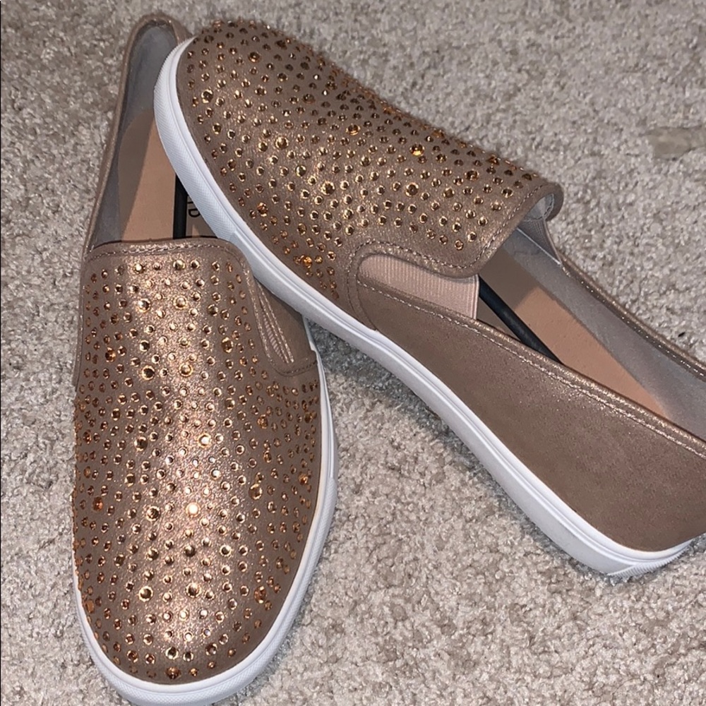 TORRID Rose Gold Rhinestone Sneakers